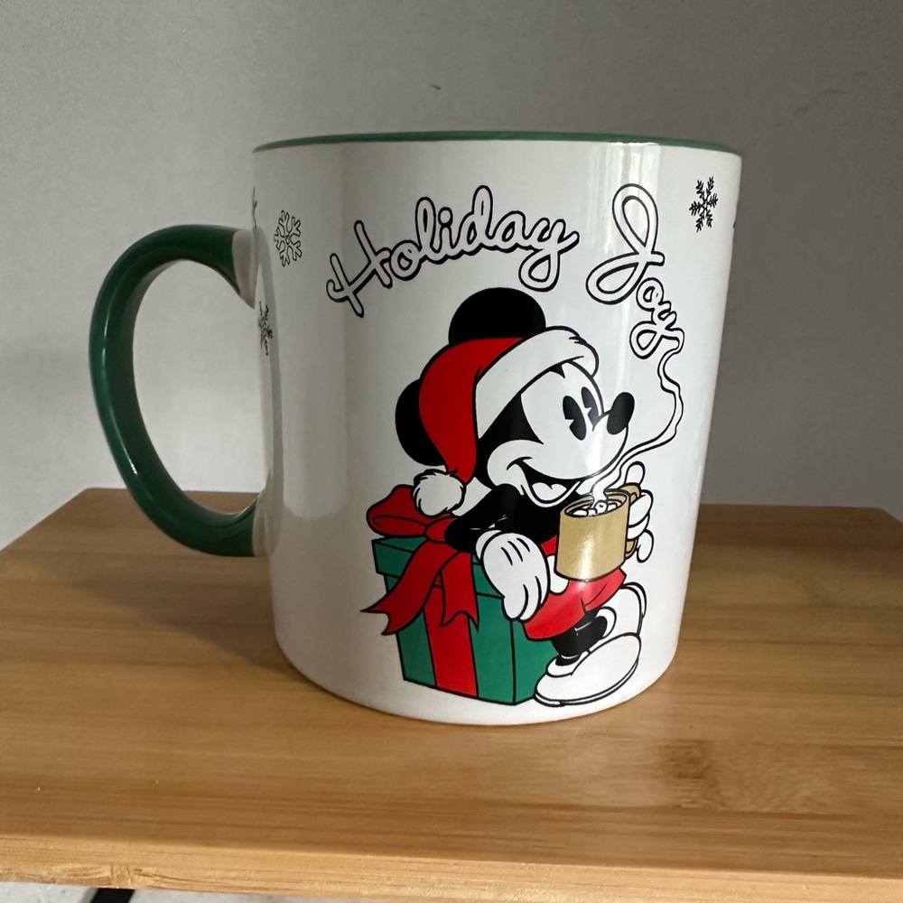 Disney Mickey Mouse Holiday Joy Christmas Mug! Hot Chocolate!
